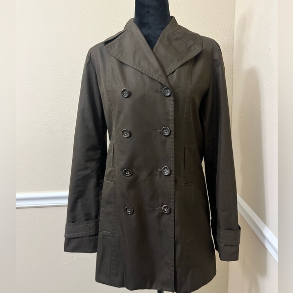 Banana Republic Brown Rain Coat - Size S 🧥🤎 - Picture 1 of 9